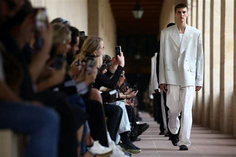 Givenchy shows dressy tailoring for men at Paris Fashion Week